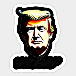 trump mugshot Sticker